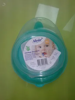 ALVAR BABY FOOD BOWL WITH SPOON BOL DE NOURRITURE + CUILLERE +3MOIS REFERENCE 7119/18