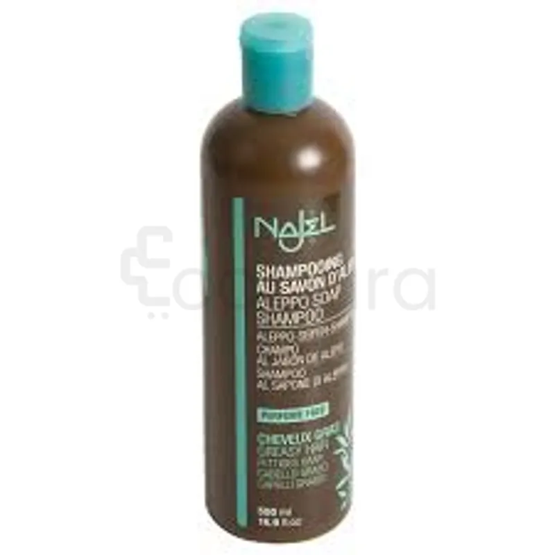 NAJEL SHAMPOOING AU SAVON D'ALEP CHEVEUX GRAS 500ML
