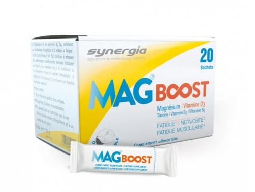 SYNERGIA MAG BOOST MAGNESIUM VITAMINE D3 BOITE DE 20 SACHETS