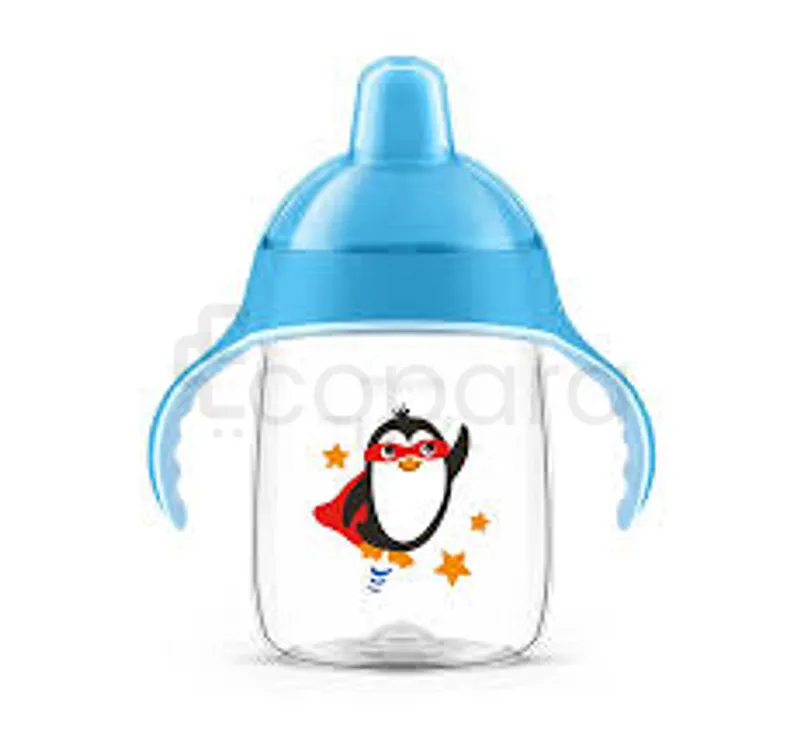 AVENT TASSE PINGOUIN AVEC ANSES BLEU ANTI DERAPANTE +6MOIS 200ML REFERENCE SCF755/05