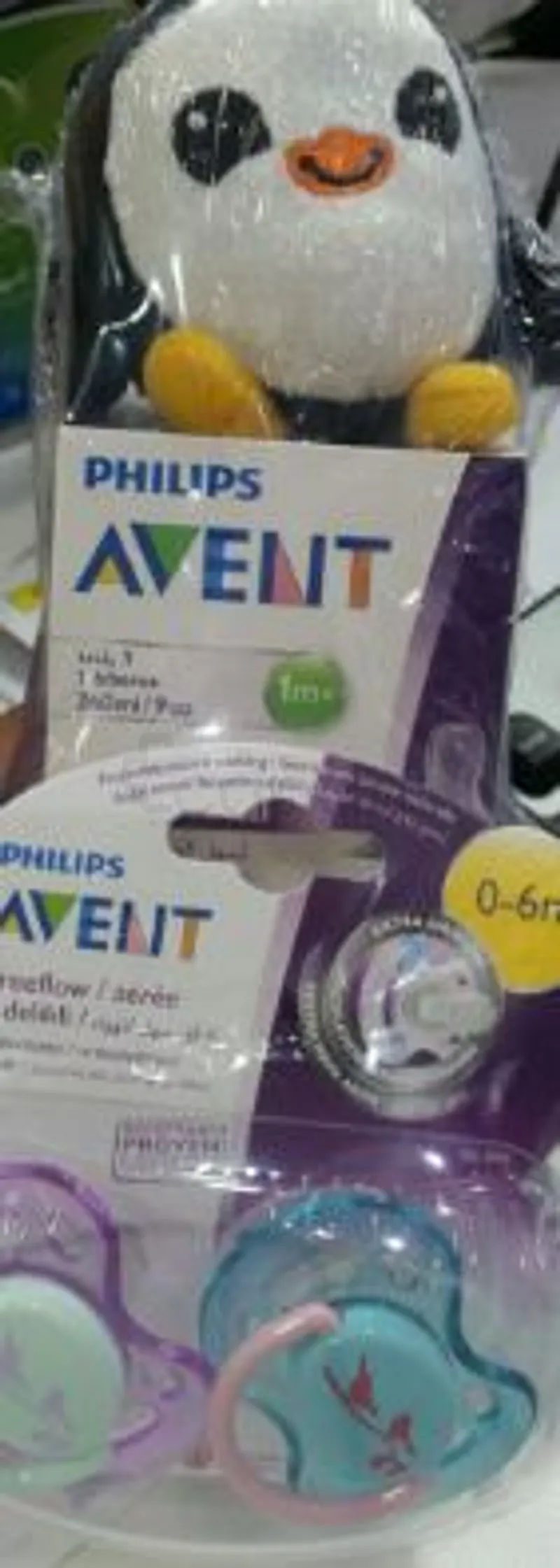AVENT PACK BIBERON NATURAL +1MOIS 260ML REEFERENCE SCF693/17 + 2 SUCETTES FASHION BPA FREE 0-6MOIS + JOUET MONKEY
