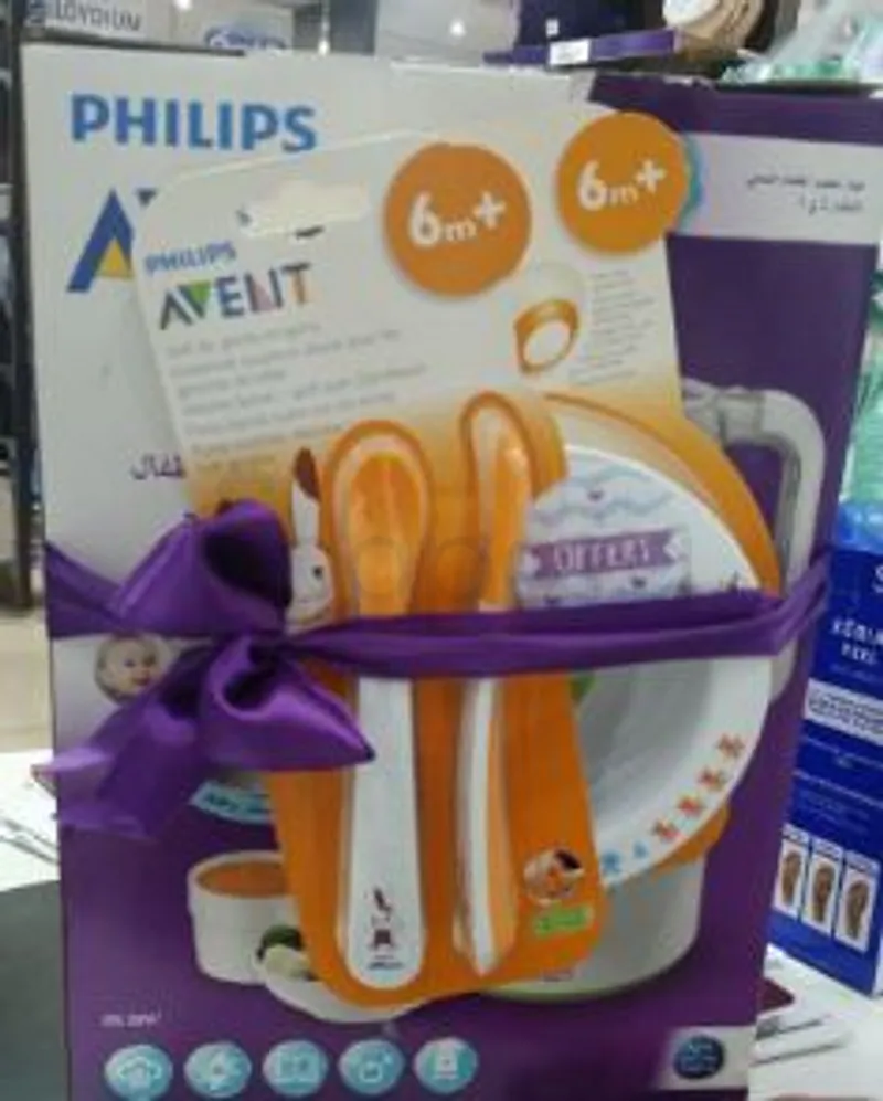 AVENT PACK PHILIPS CUISEUR VAPEUR REFERENCE SCF870/21 + CUILLERE ET FOURCHETTE REFERENCE SCF712/00 + GRAND BOL REFERENCE SCF704/00