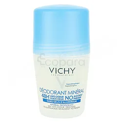 VICHY DEODORANT MINERAL 48H SANS SELS D'ALUMINIUM ROLL-ON 50ML PROMOTION -20%