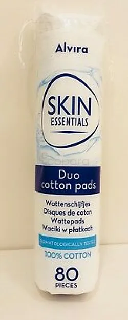 ALVIRA SKIN ESSENTIALS DUO COTTON PADS BOITE DE 80