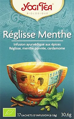 YOGI TEA RÉGLISSE MENTHE BOITE DE 17 SACHETS
