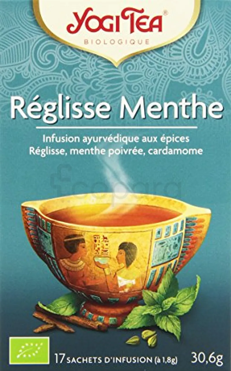 YOGI TEA RÉGLISSE MENTHE BOITE DE 17 SACHETS