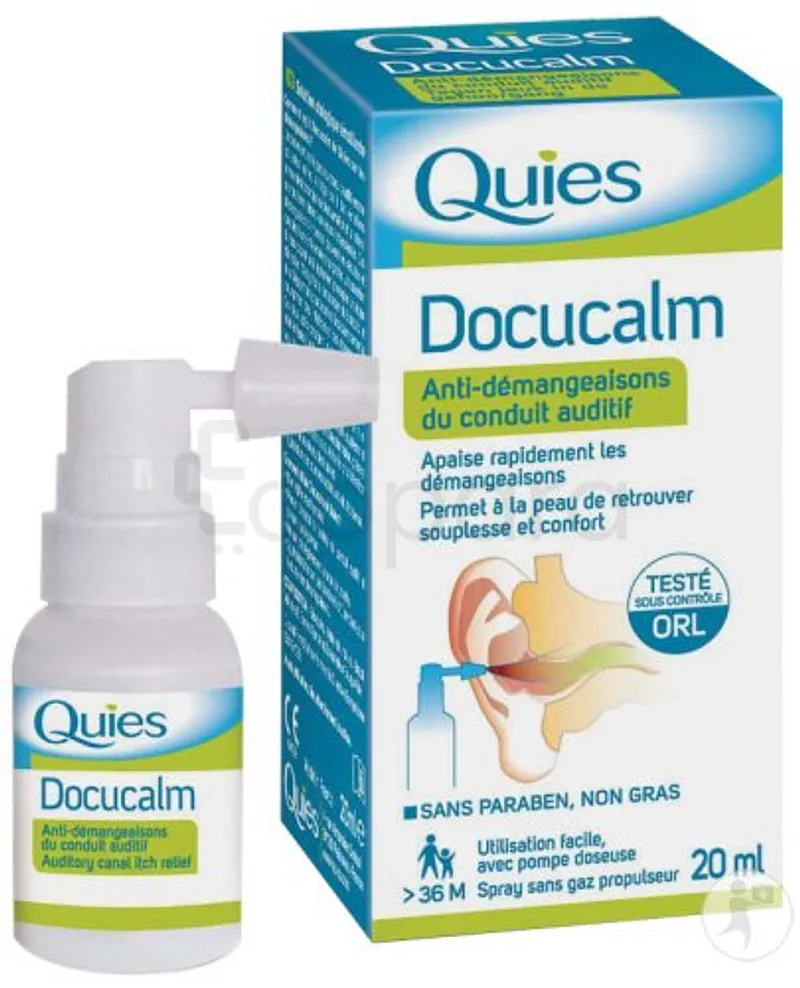 QUIES DOCUCALM ANTI-DÉMANGEAISONS DU CONDUIT AUDITIF SPRAY 20ML