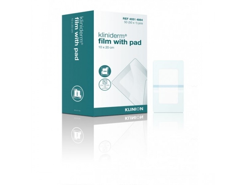 KLINIDERM FILM WITH PAD 10CM*20CM BOITE DE 50