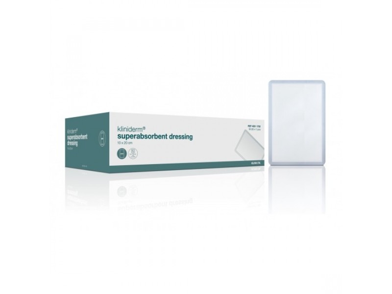 KLINIDERM SUPERABSORBENT DRESSING 10CM*20CM BOITE DE 50