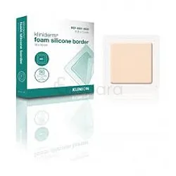 KLINIDERM FOAM SILICONE BORDER 10CM*10CM BOITE DE 5