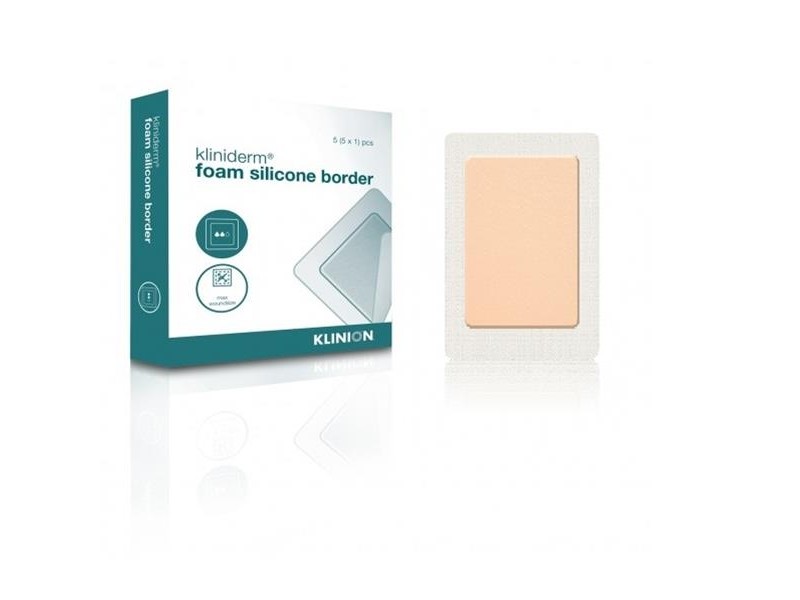 KLINIDERM FOAM SILICONE BORDER 10CM*20CM BOITE DE 5