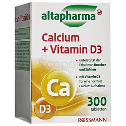 ALTAPHARMA CALCIUM + VITAMINE D3 BOITE DE 300 COMPRIMES
