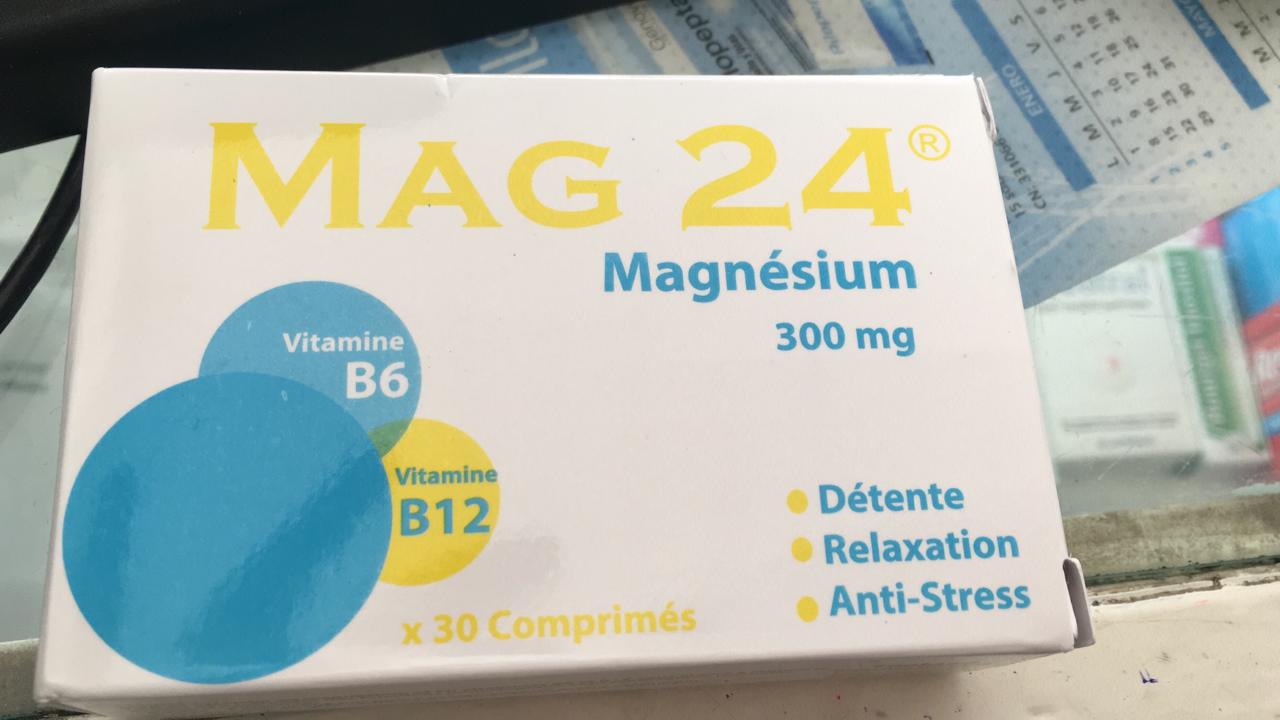 MAG 24 MAGNESIUM 300MG BOITE DE 30 COMPRIMES