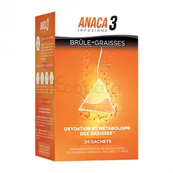ANACA 3 INFUSIONS BRULE GRAISSES BOITE DE 24 SACHETS