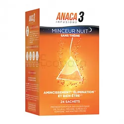 ANACA 3 INFUSIONS MINCEUR NUIT BOITE DE 24 SACHETS