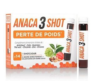 ANACA 3 SHOT PERTE DE POIDS BOITE DE 14 COMPRIMES EFFERVESCENTS
