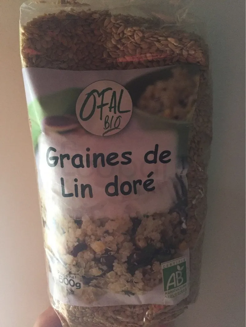 OFAL BIO GRAINES DE LIN DORE 500G