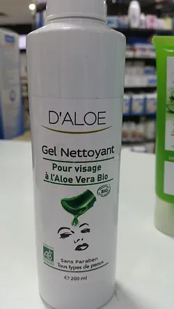 D'ALOE GEL NETTOYANT POUR VISAGE A L'ALOE VERA BIO 200ML