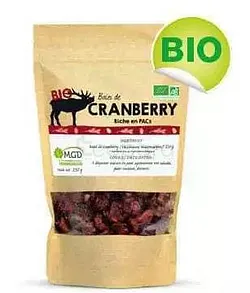 MGD BIO CRANBERRY FRUIT SEC 250G