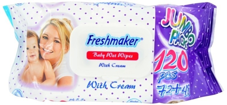 FRESHMAKER BABY WET WIPES BOITE DE 120