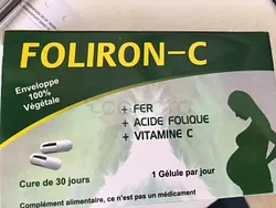 FOLIRON-C BOITE DE 30 GELULES