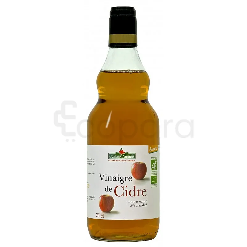 COTEAUX NANTAIS VINAIGRE DE CIDRE NON PASTEURISE 75CL