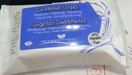PREVENS LINGETTES DEODORANTES BOITE DE 15
