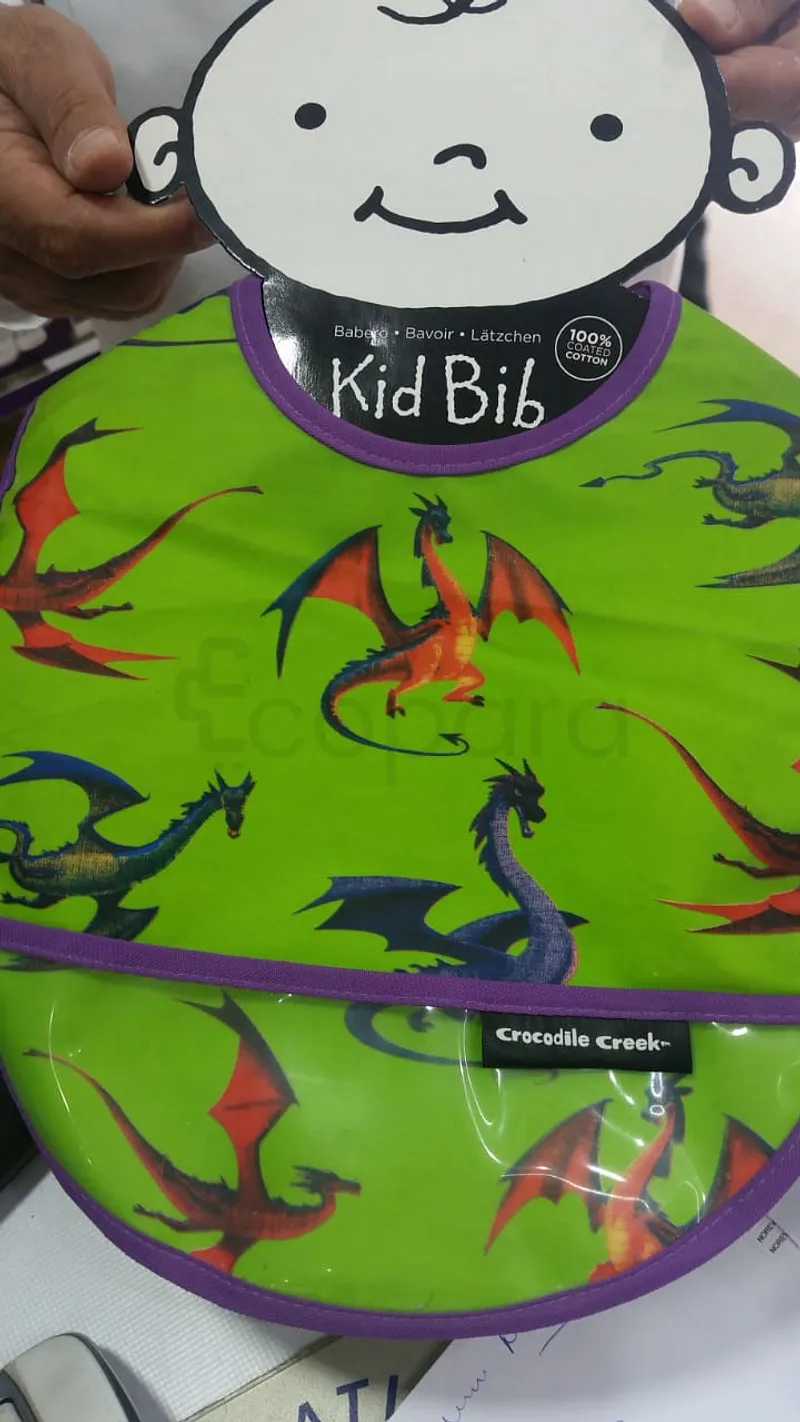 KID BIB BAVOIR CROCODILE CREEK DRAGONS