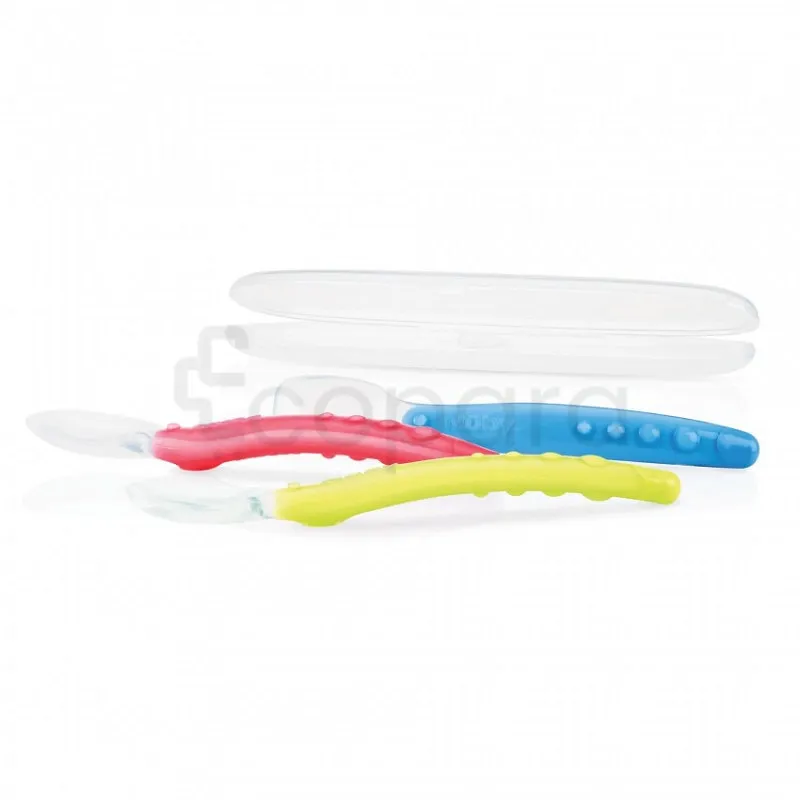 NUBY CUILLERE EN SILICONE +3MOIS REFERENCE 20-ID5555