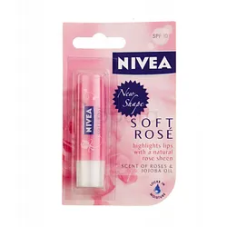 NIVEA SOFT ROSE CARING LIPBALM 4.8G 5.5ML