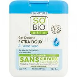 SO'BIO ETIC DEODORANT GEL DOUCHE EXTRA DOUX A L'ALOE VERA 300ML