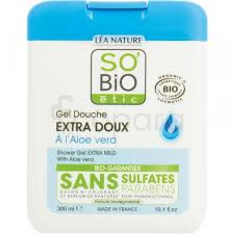 SO'BIO ETIC DEODORANT GEL DOUCHE EXTRA DOUX A L'ALOE VERA 300ML