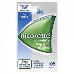 NICORETTE ICY WHITE GUM 2MG BOITE DE 105