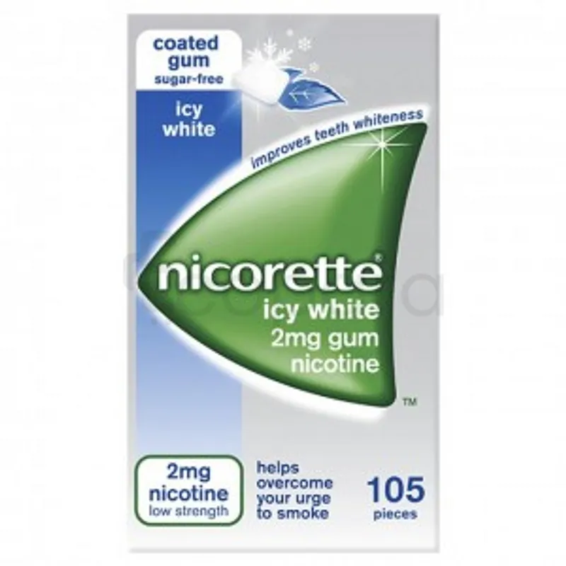 NICORETTE ICY WHITE GUM 2MG BOITE DE 105