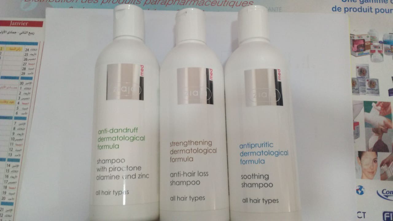 ZIAJA MED PACK SHAMPOOING ANTI-CHUTE 300ML + SHAMPOOING ANTI-PELLICULAIRE 300ML + SHAMPOOING ANTI-PRURIGINEUX 300ML