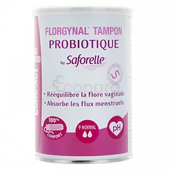 FLORGYNAL TAMPON PROBIOTIQUE SAFORELLE BOITE DE 9
