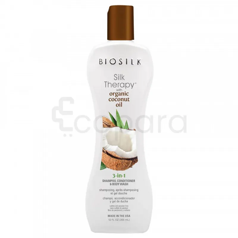 BIOSILK SILK THERAPY 3IN 1 SHAMPOOING COCO 355ML