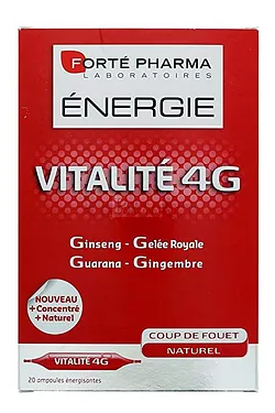 FORTE PHARMA VITALITE 4G DYNAMISANT BOITE DE 20 AMPOULES
