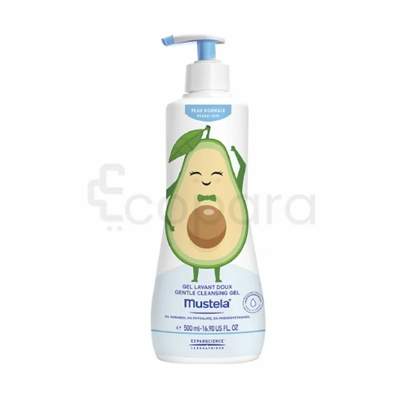 MUSTELA GEL LAVANT AVOCAT CORPS ET CHEVEUX 500ML