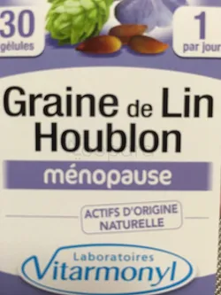 VITARMONYL GRAINE DE LIN HOUBLON MENOPAUSE BOITE DE 30 GELULES