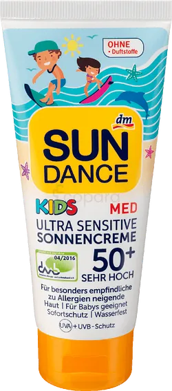 SUNDANCE KIDS SPF50+ ULTRA SENSITIVE SONNENCREME 100ML
