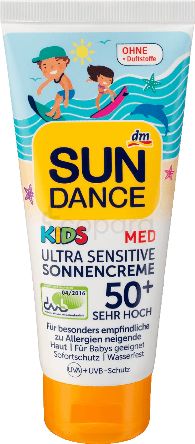 SUNDANCE KIDS SPF50+ ULTRA SENSITIVE SONNENCREME 100ML