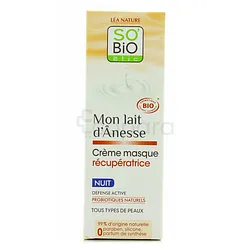 SO'BIO ETIC MON LAIT D'ANESSE CREME MASQUE RECUPERATRICE NUIT 50ML