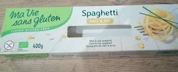 MA VIE SANS GLUTEN SPAGHETTI MAIS ET RIZ 400G