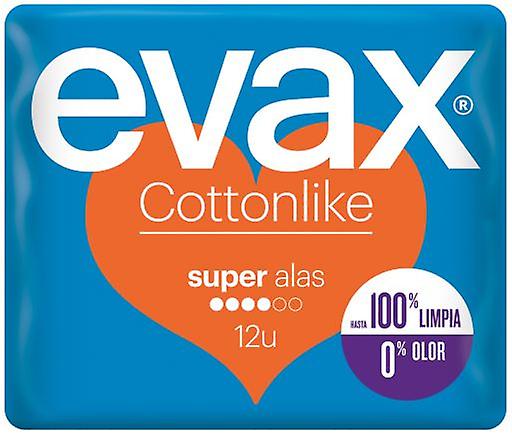 EVAX COTTONLIKE SERVIETTES SUPER ALAS BOITE DE 12