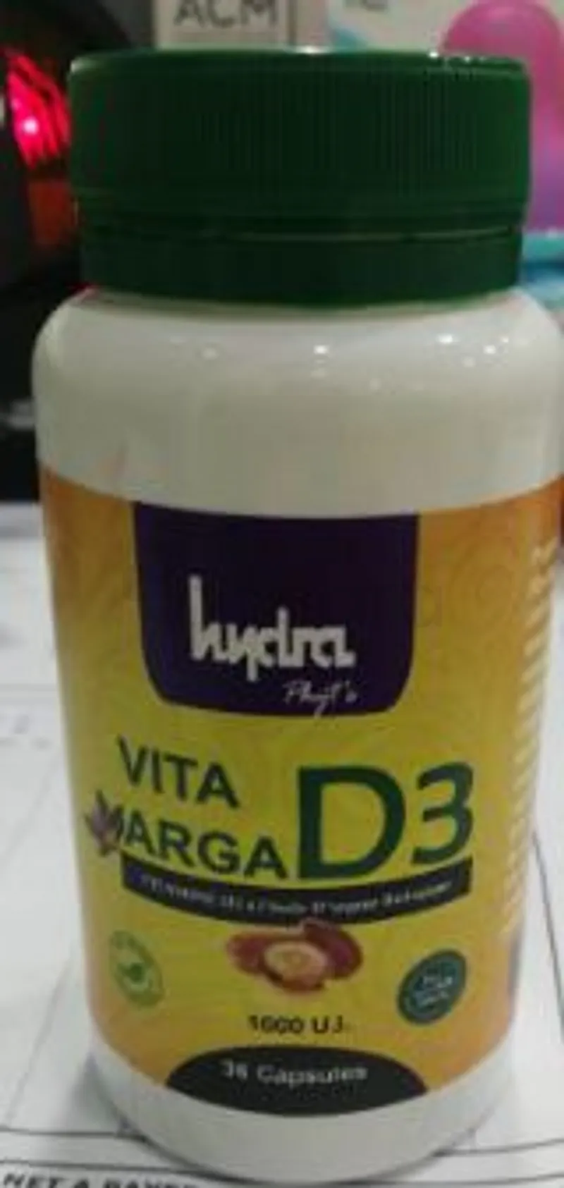 HYDRA PHYT'S VITA ARGA D3 1000UI BOITE DE 36 CAPSULES