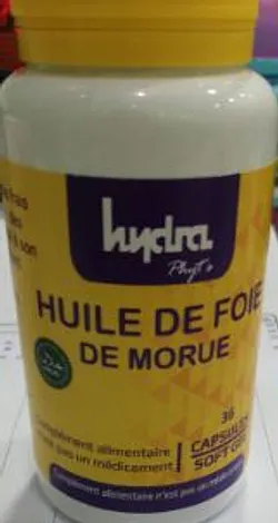 HYDRA PHYT'S HUILE DE FOIE DE MORUE BOITE DE 36 CAPSULES