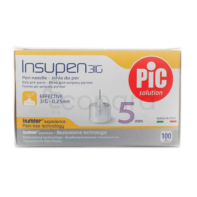 INSUPEN 3IG PEEN NEEDLE 5MM BOITE DE 100
