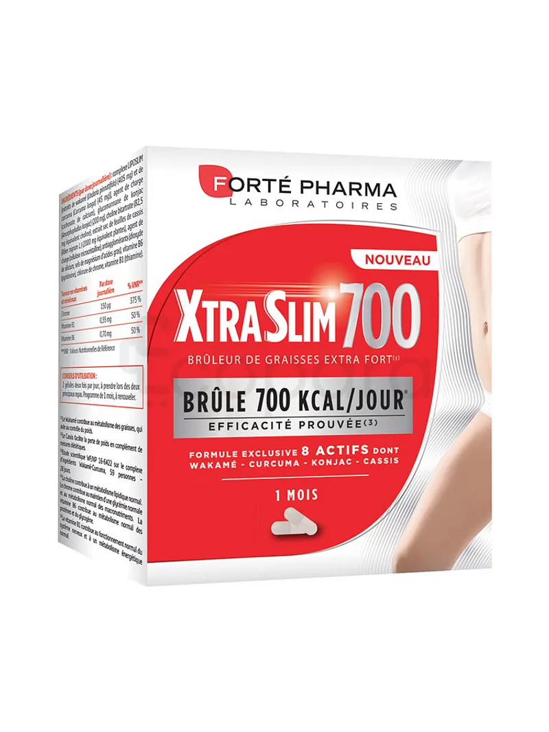 FORTÉ PHARMA XTRASLIM 700 BRÛLE 700KCAL/JOUR BOITE DE 120 GÉLULES