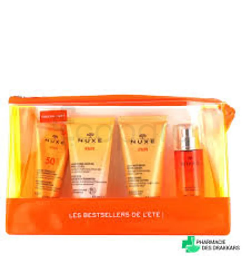 NUXE SUN TROUSSE LES BEST SELLERS DE L'ETÉ SHAMPOOING DOUCHE NUXE SUN 50ML + LAIT FRAÎCHEUR APRÈS SOLEIL 50ML + EAU DÉLICIEUSE PARFUMANTE 30ML